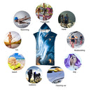 Hooded Cloak Beach Towel Printed Swimming Bath Towel Microfiber Bathing Bathr