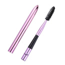 Foldable Makeup Eyelash Eyebrow Mascara Comb Pen Brush Applicator (Purple)