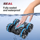 #A Waterproof Amphibious Remote Control Stunt Car 2.4GHz 4WD Off-Road RC Vehicle