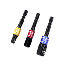3pcs Drill Socket Adapter Converter Hex Shank to Square Socket Drill Bits