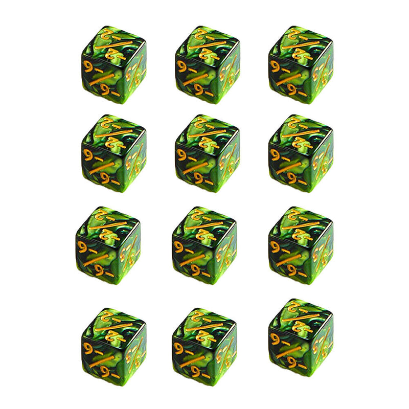 #A 10pcs Acrylic Plus Or Minus Dices 6 Side Dice Counters Gathering Table Game T