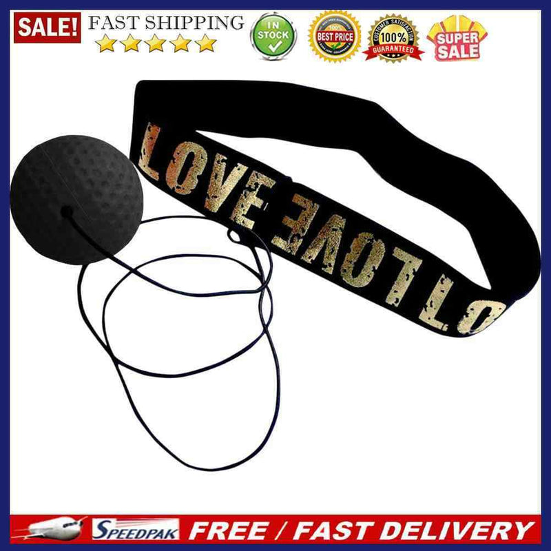2pcs Boxing Reflex Speed Training PU Punch Ball Elastic Headband Set Boxer