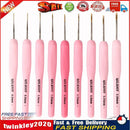 9pcs Crochet Hooks Knitting Needles Set Weave Sewing Needles Tool (Thin) Newly