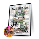 Diamond Painting Christmas Sock Full Round Drill Rhinestone Kit (NH910) Newly