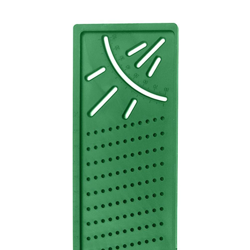 Woodworking Scribe Mark Line Gauge Cross-Out Carpenter Angle Ruler (Green)