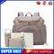 PU Large Capacity Diaper Bag Mommy Bag Backpack for Travel Totes (Grey)
