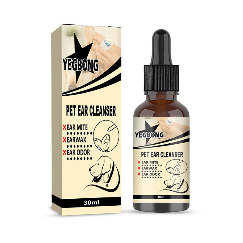 Cat Dog Ear Cleaner Mites Remove Ear Mites Ear Wax Relieve Itching Pet Cleansing