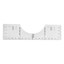 Ruler Alignment Aid Crew Neck Calibration DIY Sewing Clothing Tool T-Shirt