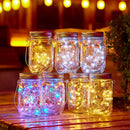 LED Solar Fairy Mason Jar Light Party Wedding Garden Decor (Multicolor 2m) Newly