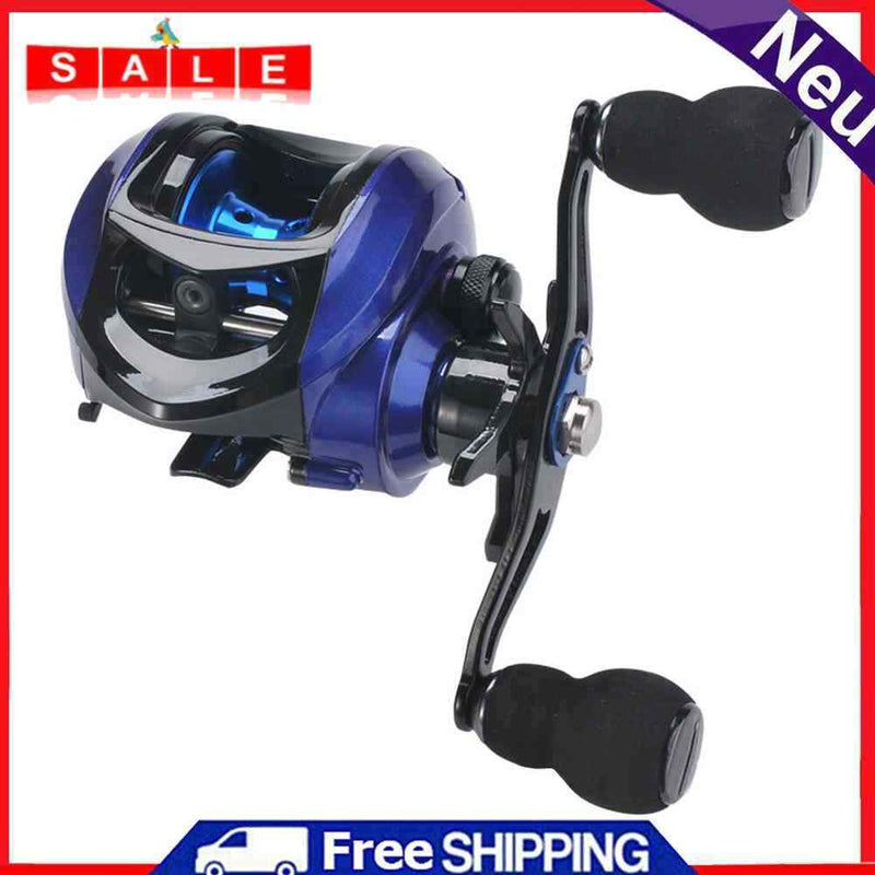 7.2/1 Metal Low Profile Baitcasting Fishing Reel 17+1 Fishing Tackle Accessories
