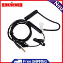 3.5mm Male Air Hose Headphones Earphones Soft Clear Anti-Radiation Stereo