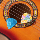 10pcs Guitar Picks Celluloid Ukulele Plectrum Musical Instrument (0.96mm) Newly
