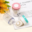 Rotatable Candy Color Soaking Box Contact Lens Case Travel Glasses Holder