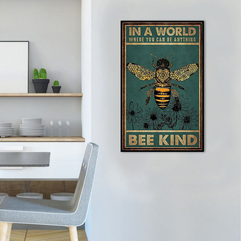 11CT 3 Strand Full Embroidery Bee Cotton Print Cross Stitch Home Decoration