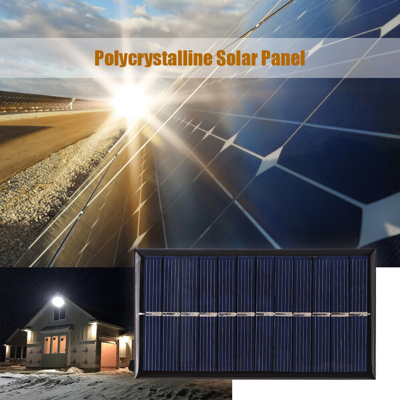 1W 6V Portable Solar Panel Mini DIY Solar System for Phone Power Bank Fan C