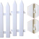 Decoration White PVC Garden Guardrail Decorative Barrier Christmas Tree Fence