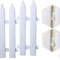 Decoration White PVC Garden Guardrail Decorative Barrier Christmas Tree Fence
