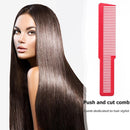 Hairdressing Carbon Anti-static Comb Wide Tooth Hair Clipper Comb (Orange)