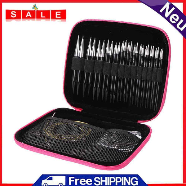 Circular Knitting Needles Set DIY Sweater Carpet Crochet Hooks Needlework Tools