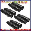 8pcs XLR Adapter 3Pin Male Plug and Female Jack Microphone Audio Cable Conn