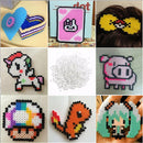 1000PCS Funny Fusion Fuse Beads Refills Solid Color Kid Kit Craft Creative Sp
