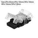 Wire to LED Strip Connector PCB Adapter Quick Connection 2Pin 3Pin 4Pin 5Pin