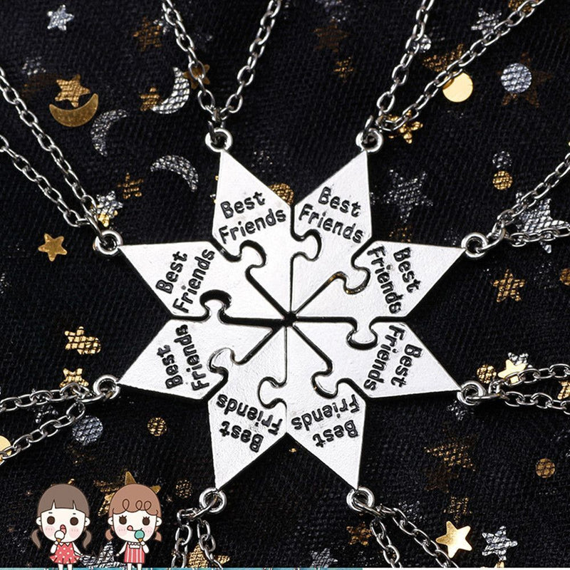 Star Choker Stitching Best Friend Necklace Puzzle Piece Bff Friendship Necklace