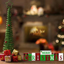 Merry Christmas Decorations Wooden Sign (Reversible Table Decor)#