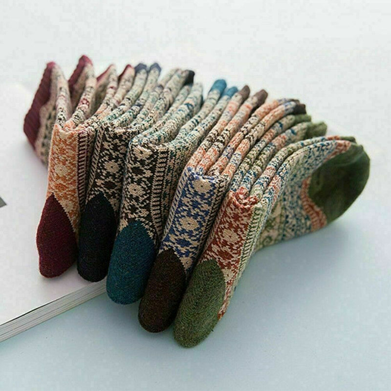 Women Men Thick Rich Wool Sock Thermal Socks Hike Chunky Sock Winter Autumn