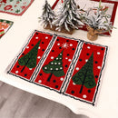 Ornament Crossweave Woven Plate Mats Christmas Table Mats Christmas Placemat