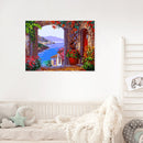 Frameless Painting By Numbers European Style Bay DIY Handmade Drawing On Canvas