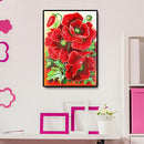 Special Shaped Drill Needlework DIY Happy Flowers Diamond Painting Mosaic Set