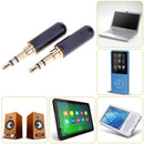 2pcs 3.5mm 3-Pole Male Audio Jack Plug Stereo Headphone DIY Connectors
