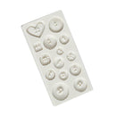 DIY Buttons Silicone Mold Cake Fondant Decor Jelly Chocolate Tool Baking B9H6