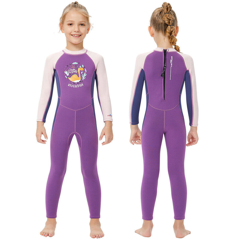 DIVE SAIL Scuba Diving Snorkeling Swimming Kid Girl Wetsuit (M151567K XL) Newly