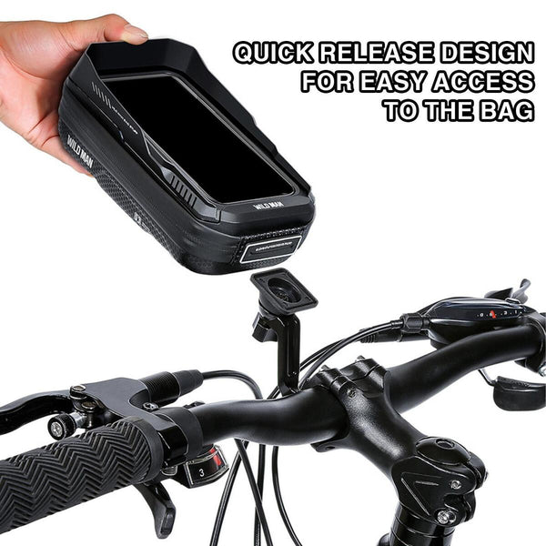 11.4" Waterproof MTB Bike Cycing Phone Holder Pouch Screen Frame Holder`