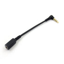 3.5mm Right Angle Male to Female Cable Adapter for SteelSeries Arctis 7 5 3