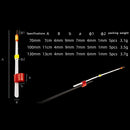 5pcs Ice Fishing Rod Tip for Winter Outdoor Pole Tip Fishing Tackle (100mm)