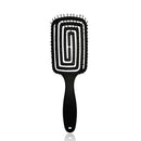 Massager Comb Wide Teeth Anti-static Salon Styling Smooth Hair Combs(Black)