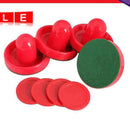 Classic Game Air Hockey 4PcsTable Pucks and 4Pcs Felt Pusher Mallet Handle f