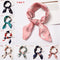 Women Gifts Elegant Square Scarf Hair Tie Band Silk Feel Satin Head Neck