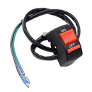 7/8in Motorcycle Handlebar ON/OFF Button Accident Hazard Light Switch Relay