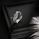2Pcs/Set Simple Adjustable Alloy Shark Open Ring Unisex Party Jewelry W7M8 best