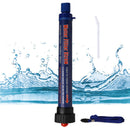 Camping Filter Straw Water Purifier Outdoor Drink Water Filter (Navy Blue) Newly