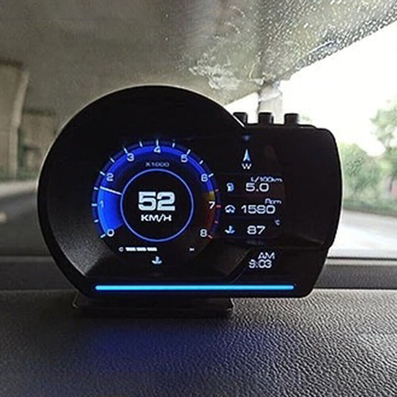 Head Up Display Auto Display Digital Odometer Security Oil Temp RPM