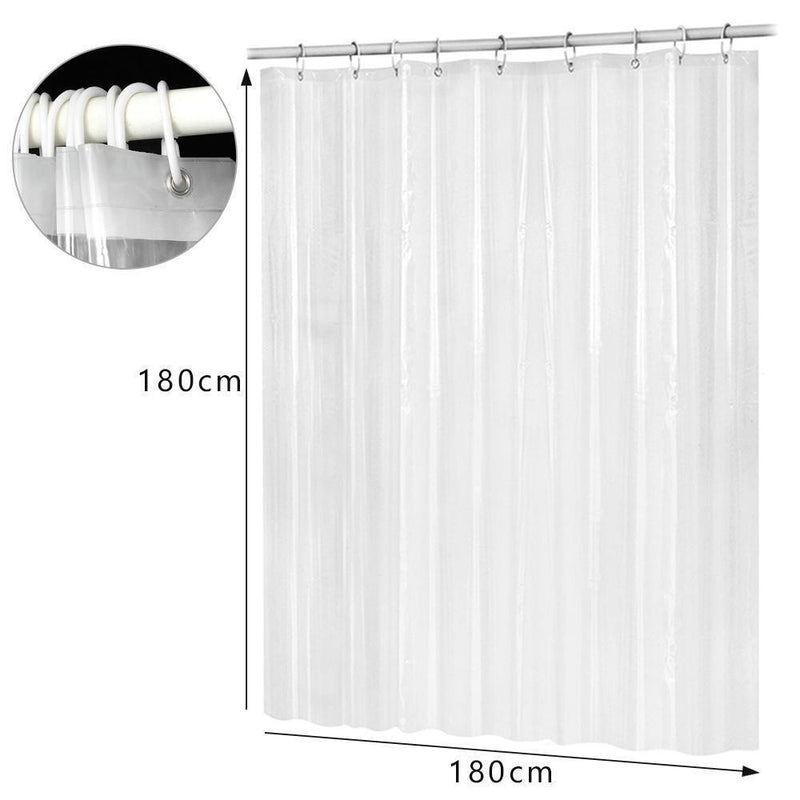 Waterproof Bath Supplies PEVA Plastic Shower Curtain Water Splash Resistant