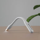 LED USB Night Light Desk Book Light Portable Lamp Bendable Lighting (White)