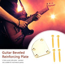 Electric Guitar 4 Holes Bass Neck Plate Screws Reinforcement Board Guitar Parts