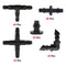 200x Drip Irrigation Barbed Connectors Watering System Fittings Kit for 4/7 Pants