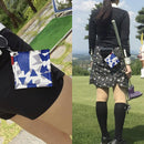 Double-Sided Golf Ball Wiping Towel Cloth with Carabiner Hook Golf Accessories